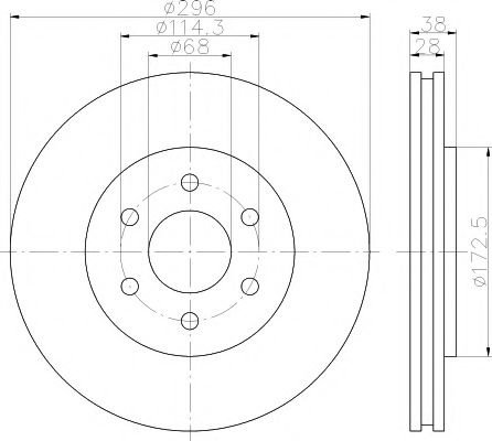 Disc frana NISSAN NAVARA platou / sasiu (D40) (2008 - 2016) TEXTAR 92199603 piesa NOUA