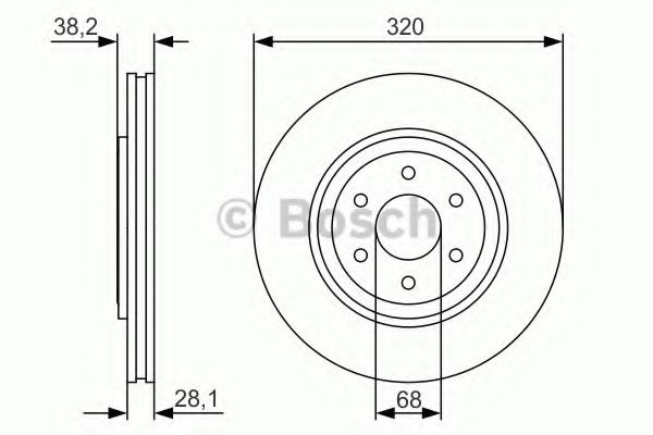 Disc frana NISSAN PATHFINDER III (R51) (2005 - 2012) BOSCH 0 986 479 S35 piesa NOUA