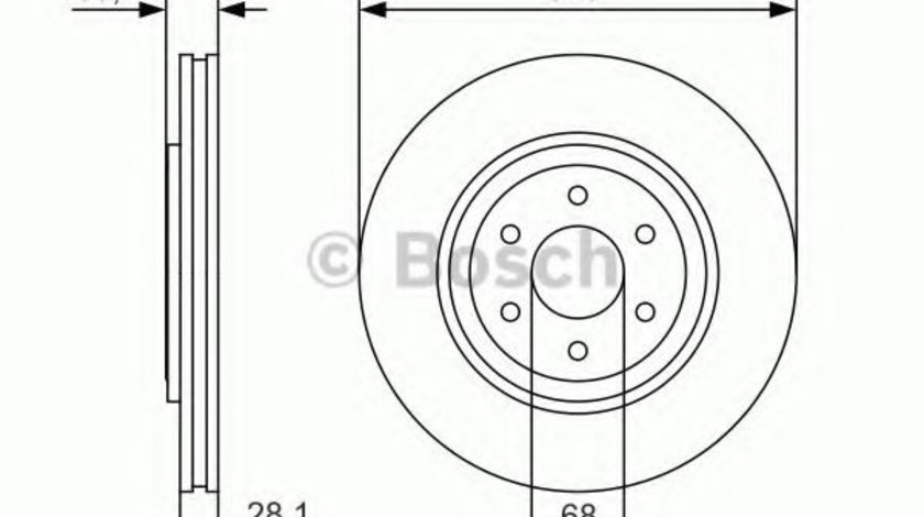 Disc frana NISSAN PATHFINDER III (R51) (2005 - 2012) BOSCH 0 986 479 S35 piesa NOUA