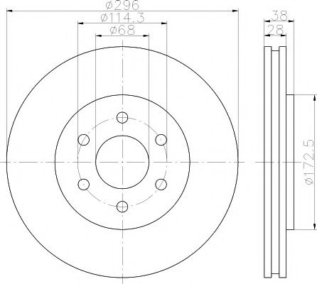 Disc frana NISSAN PATHFINDER III (R51) (2005 - 2012) TEXTAR 92199603 piesa NOUA