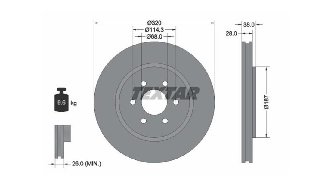 Disc frana Nissan PATHFINDER (R52) 2012-2016 #2 0986479357