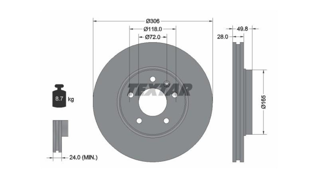 Disc frana Nissan PRIMASTAR caroserie (X83) 2002-2016 #2 012542116638