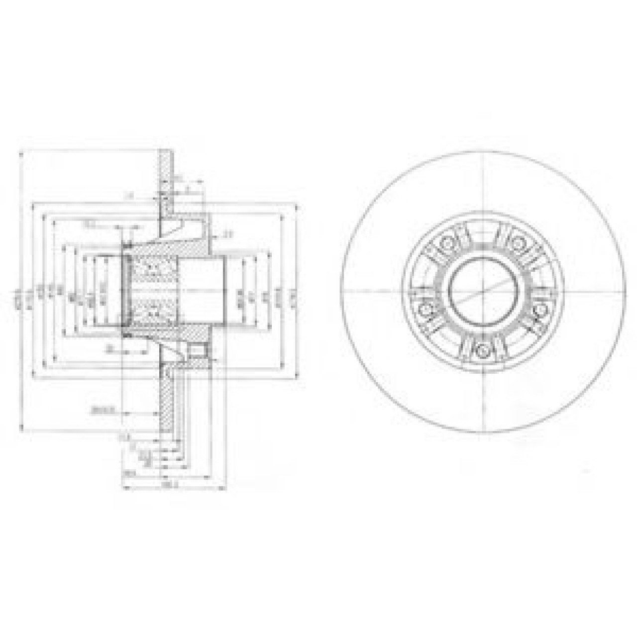 Disc frana NISSAN PRIMASTAR caroserie (X83) (2002 - 2016) DELPHI BG9031RS piesa NOUA