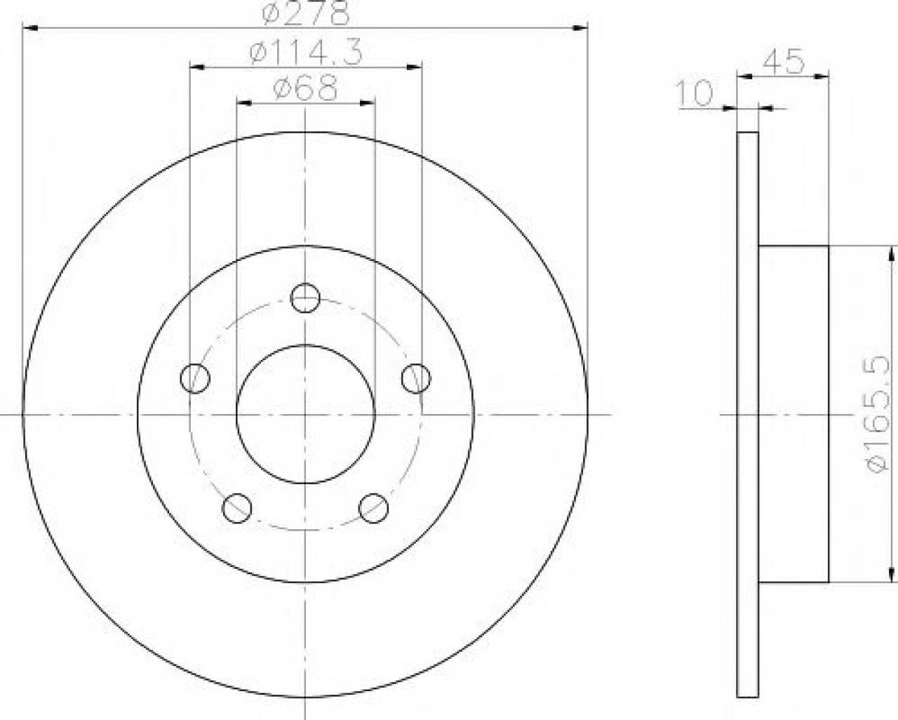Disc frana NISSAN PRIMERA Break (WP12) (2002 - 2016) TEXTAR 92125703 piesa NOUA