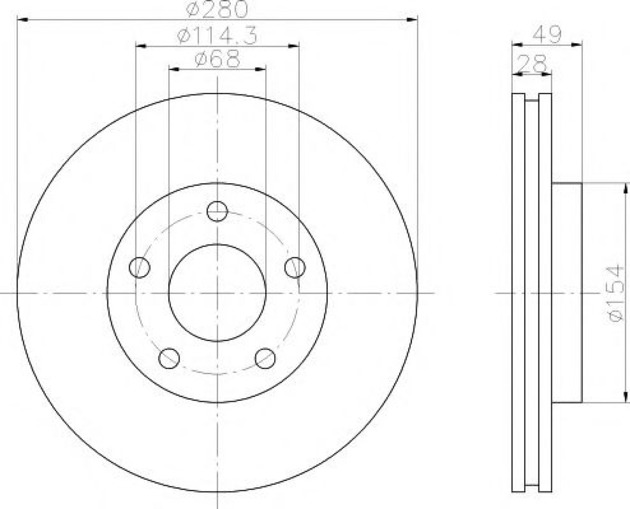 Disc frana NISSAN PRIMERA Break (WP12) (2002 - 2016) TEXTAR 92109403 piesa NOUA