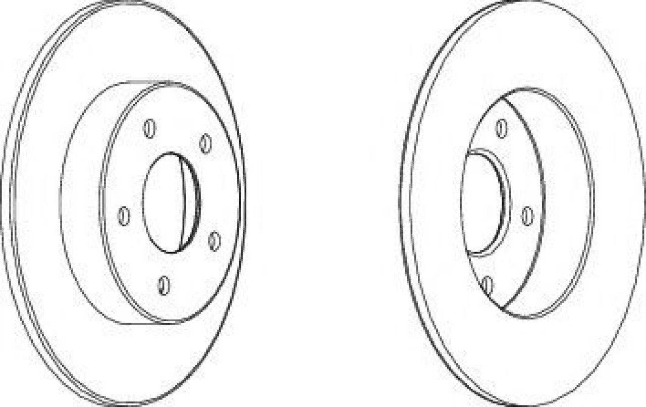 Disc frana NISSAN PRIMERA Hatchback (P11) (1996 - 2002) FERODO DDF1383 piesa NOUA