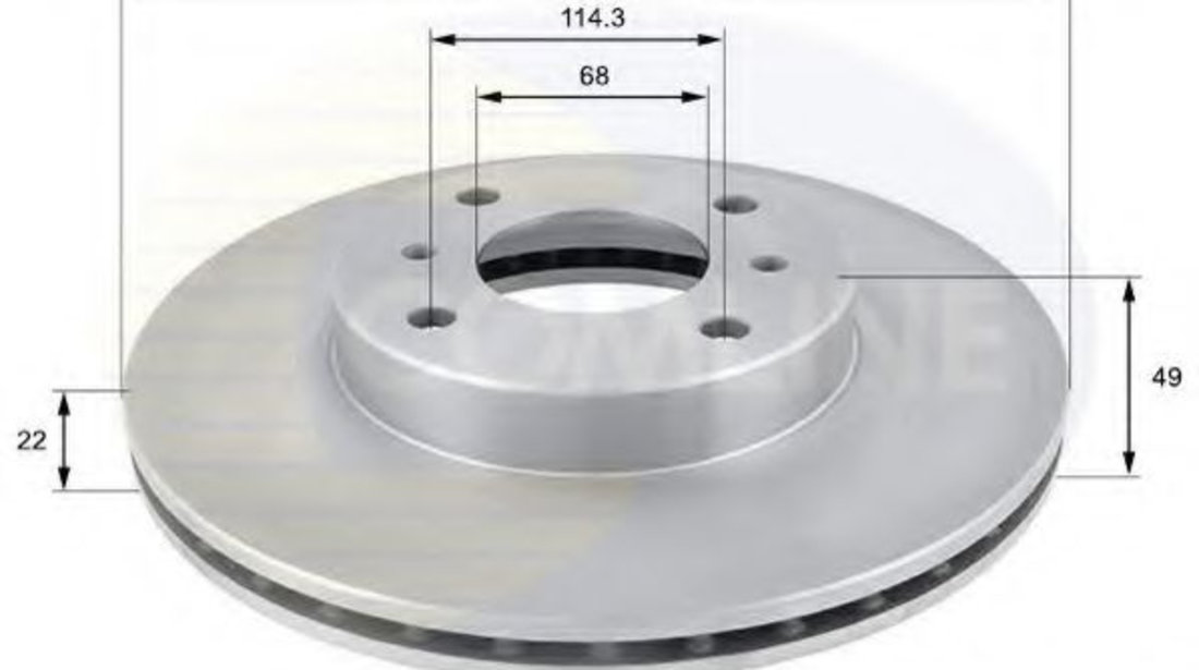 Disc frana NISSAN PRIMERA (P11) (1996 - 2001) COMLINE ADC0252V piesa NOUA