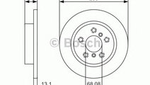 Disc frana NISSAN QASHQAI (J11) (2013 - 2016) BOSC...