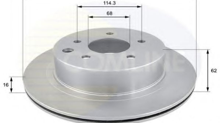 Disc frana NISSAN QASHQAI (J11) (2013 - 2016) COMLINE ADC0272V piesa NOUA