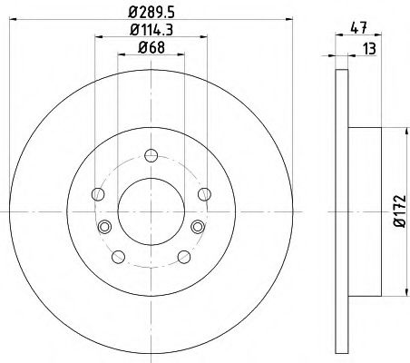 Disc frana NISSAN QASHQAI (J11) (2013 - 2016) TEXTAR 92274003 piesa NOUA