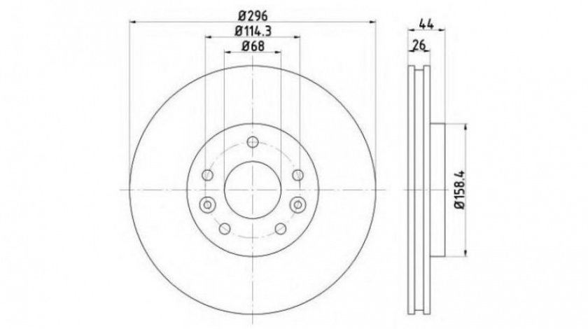 Disc frana Nissan QASHQAI (J11, J11_) 2013-2016 #3 202290