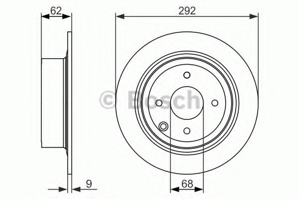 Disc frana NISSAN TIIDA Hatchback (C11X) (2006 - 2016) BOSCH 0 986 479 742 piesa NOUA