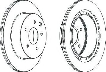 Disc frana NISSAN X-TRAIL (T30) (2001 - 2013) FERODO DDF1579 piesa NOUA