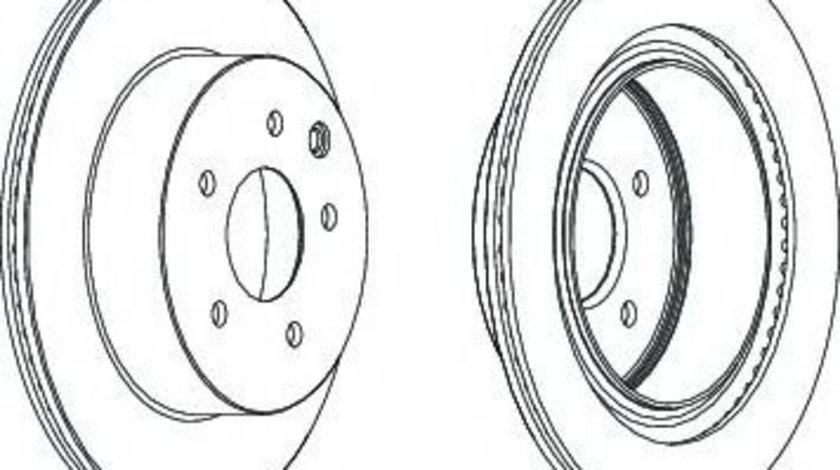 Disc frana NISSAN X-TRAIL (T30) (2001 - 2013) FERODO DDF1579 piesa NOUA