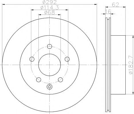 Disc frana NISSAN X-TRAIL (T30) (2001 - 2013) TEXTAR 92144003 piesa NOUA