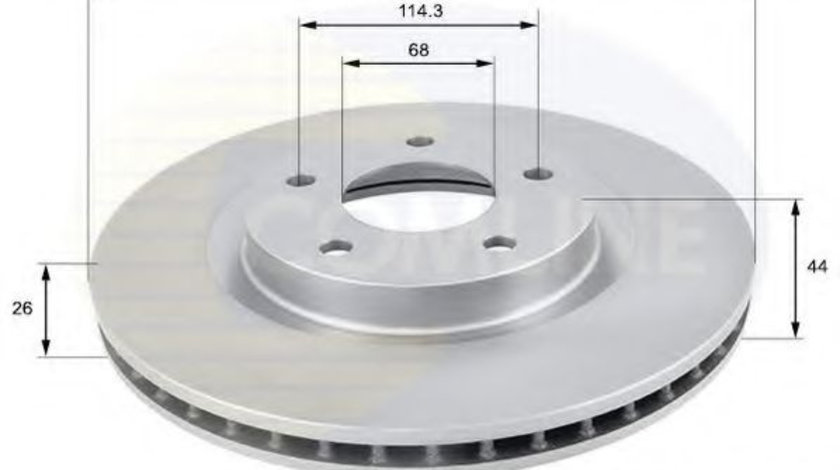 Disc frana NISSAN X-TRAIL (T31) (2007 - 2013) COMLINE ADC0274V piesa NOUA