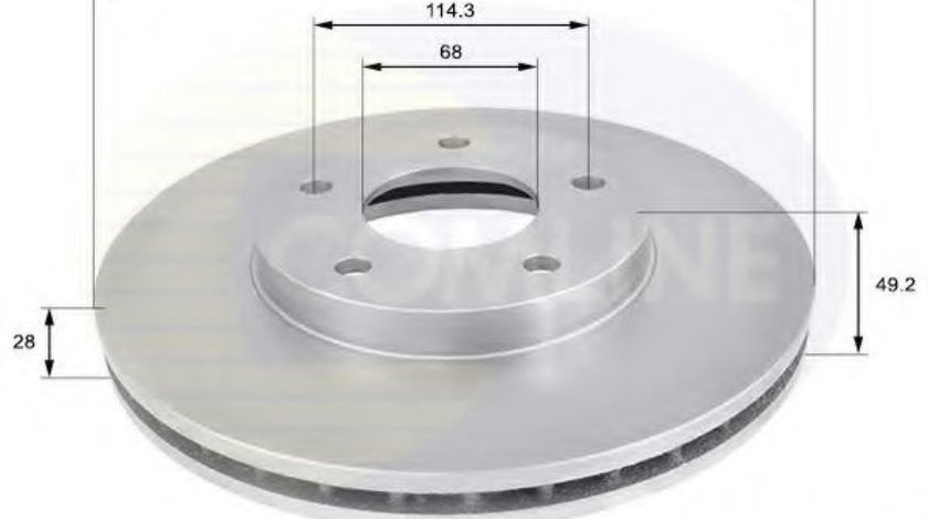 Disc frana NISSAN X-TRAIL (T31) (2007 - 2013) COMLINE ADC0260V piesa NOUA