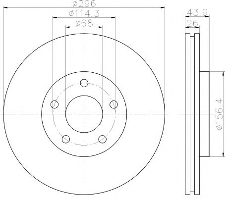 Disc frana NISSAN X-TRAIL (T31) (2007 - 2013) TEXTAR 92167403 piesa NOUA