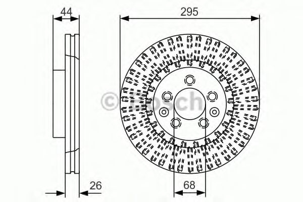 Disc frana NISSAN X-TRAIL (T32) (2013 - 2016) BOSCH 0 986 479 D16 piesa NOUA