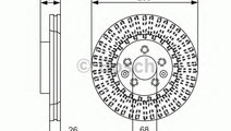 Disc frana NISSAN X-TRAIL (T32) (2013 - 2016) BOSC...