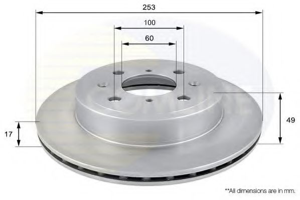 Disc frana OPEL AGILA (A) (H00) (2000 - 2007) COMLINE ADC0920V piesa NOUA