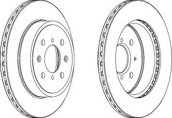 Disc frana OPEL AGILA (A) (H00) (2000 - 2007) FERODO DDF1509 piesa NOUA