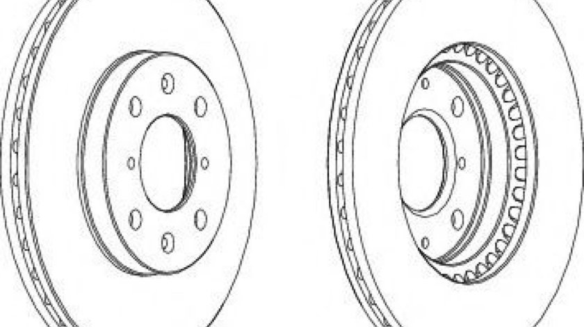 Disc frana OPEL AGILA (B) (H08) (2008 - 2016) FERODO DDF1520C piesa NOUA