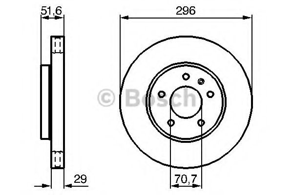 Disc frana OPEL ANTARA (2006 - 2016) BOSCH 0 986 479 267 piesa NOUA