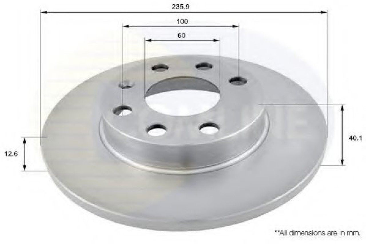 Disc frana OPEL ASTRA F Combi (51, 52) (1991 - 1998) COMLINE ADC1101 piesa NOUA