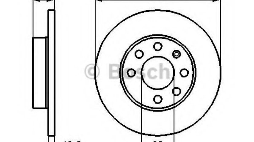 Disc frana OPEL ASTRA F Combi (51, 52) (1991 - 1998) BOSCH 0 986 479 B20 piesa NOUA