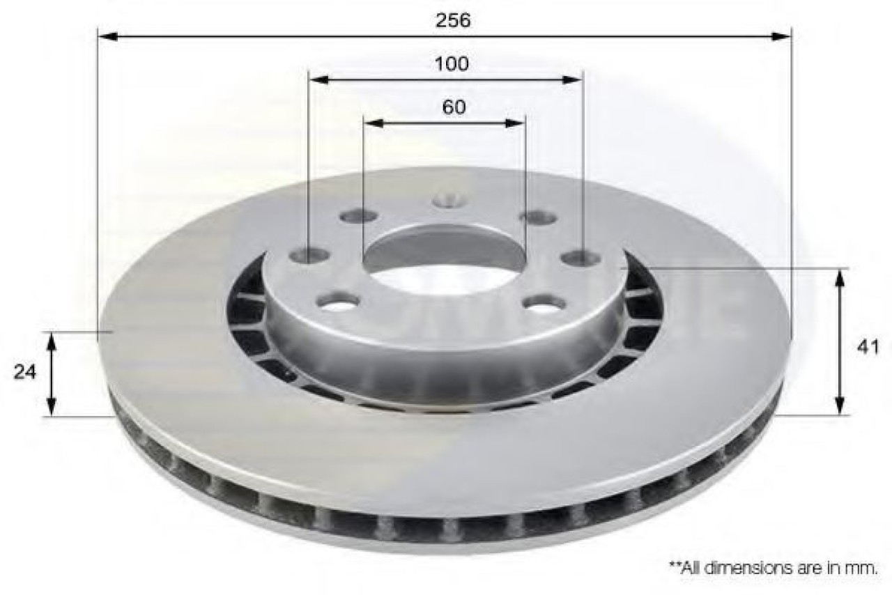 Disc frana OPEL ASTRA F Combi (51, 52) (1991 - 1998) COMLINE ADC1007V piesa NOUA