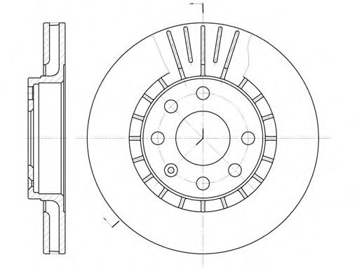 Disc frana OPEL ASTRA F Combi (51, 52) (1991 - 1998) REMSA 6178.10 piesa NOUA