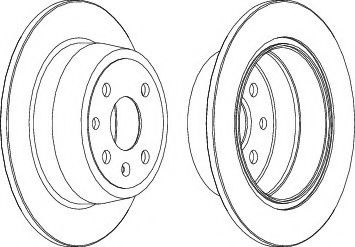 Disc frana OPEL ASTRA F Combi (51, 52) (1991 - 1998) FERODO DDF331 piesa NOUA