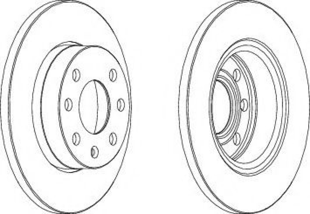 Disc frana OPEL ASTRA F Combi (51, 52) (1991 - 1998) FERODO DDF116 piesa NOUA
