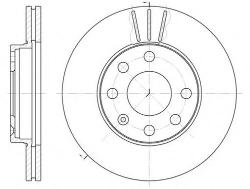 Disc frana OPEL ASTRA F Hatchback (53, 54, 58, 59) (1991 - 1998) REMSA 6061.10 piesa NOUA
