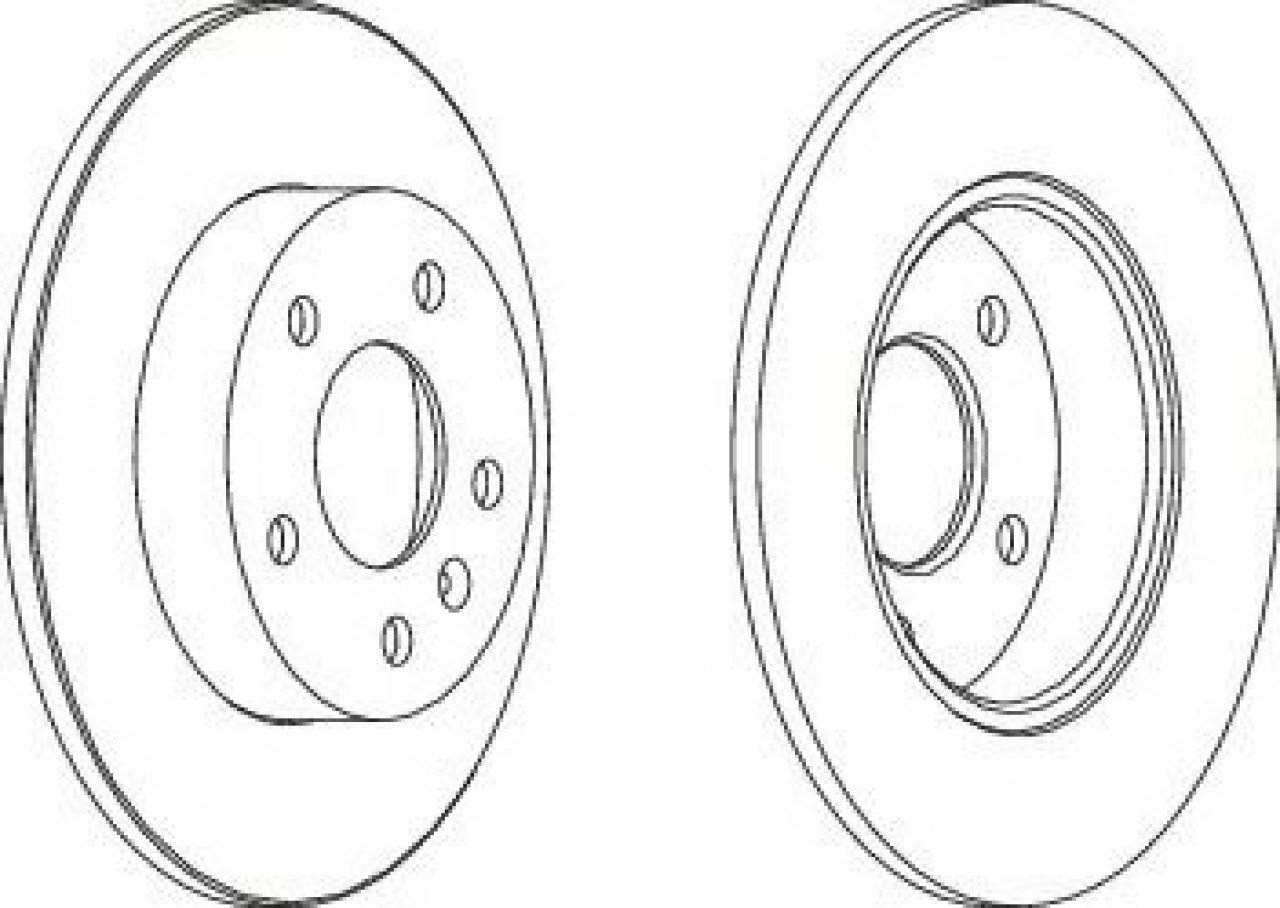 Disc frana OPEL ASTRA G Cabriolet (F67) (2001 - 2005) FERODO DDF1044 piesa NOUA