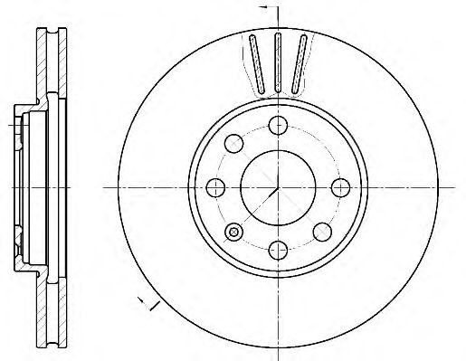 Disc frana OPEL ASTRA G Cabriolet (F67) (2001 - 2005) REMSA 6572.10 piesa NOUA