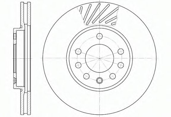 Disc frana OPEL ASTRA G Cabriolet (F67) (2001 - 2005) REMSA 6584.10 piesa NOUA