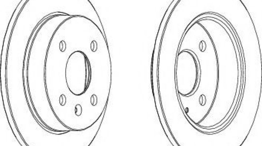 Disc frana OPEL ASTRA G Cabriolet (F67) (2001 - 2005) FERODO DDF1043 piesa NOUA