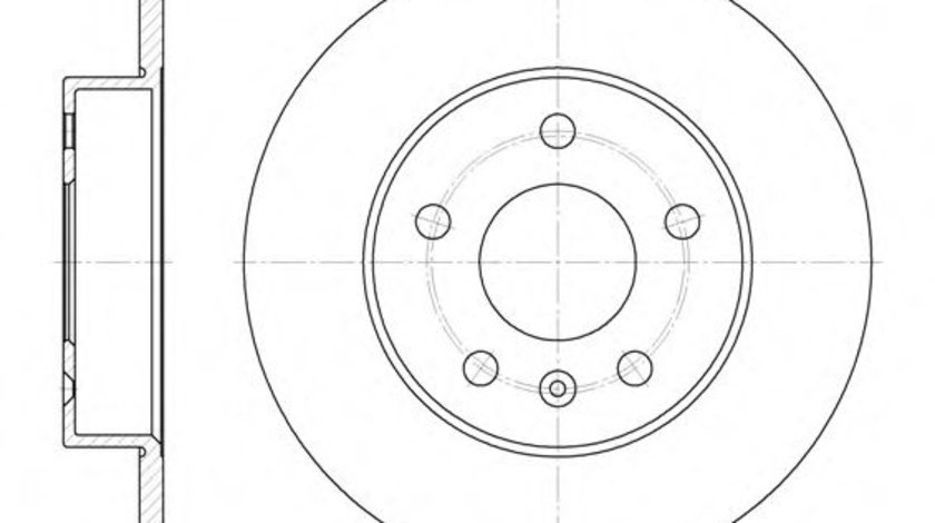 Disc frana OPEL ASTRA G Cabriolet (F67) (2001 - 2005) REMSA 6578.00 piesa NOUA