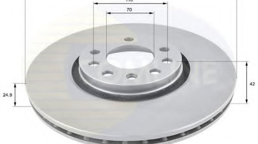 Disc frana OPEL ASTRA G Cabriolet (F67) (2001 - 2005) COMLINE ADC1124V piesa NOUA