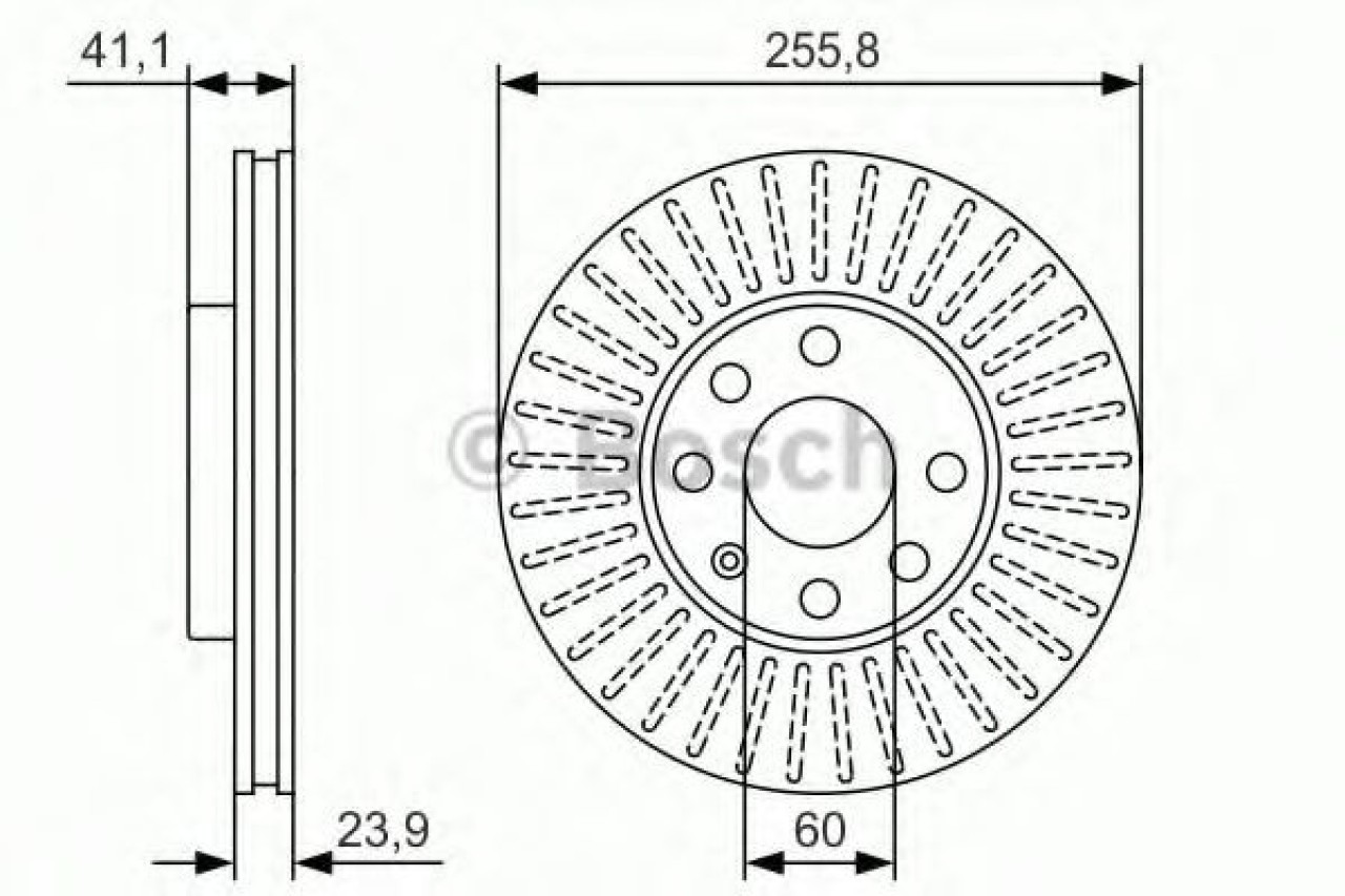 Disc frana OPEL ASTRA G Combi (F35) (1998 - 2009) BOSCH 0 986 479 R76 piesa NOUA
