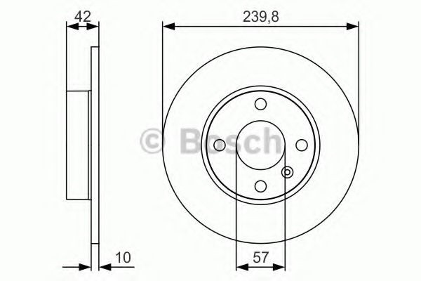 Disc frana OPEL ASTRA G Combi (F35) (1998 - 2009) BOSCH 0 986 479 S52 piesa NOUA