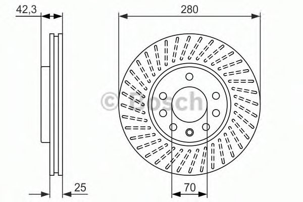 Disc frana OPEL ASTRA G Combi (F35) (1998 - 2009) BOSCH 0 986 479 919 piesa NOUA