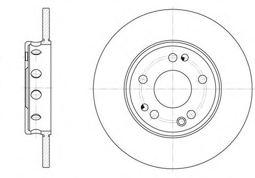 Disc frana OPEL ASTRA G Combi (F35) (1998 - 2009) REMSA 6059.00 piesa NOUA