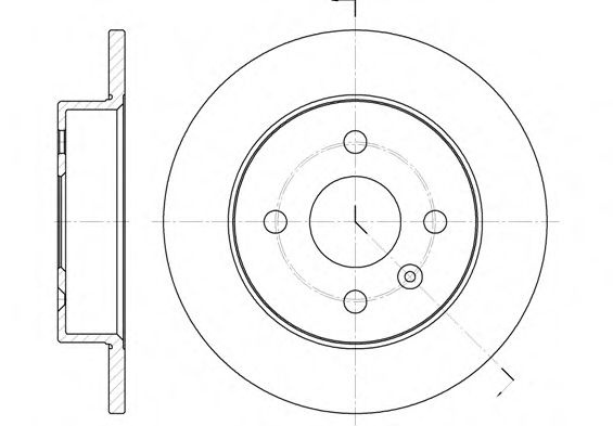 Disc frana OPEL ASTRA G Combi (F35) (1998 - 2009) REMSA 6570.00 piesa NOUA