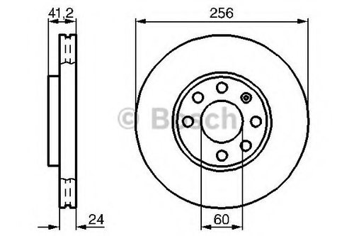 Disc frana OPEL ASTRA G Cupe (F07) (2000 - 2005) BOSCH 0 986 478 881 piesa NOUA