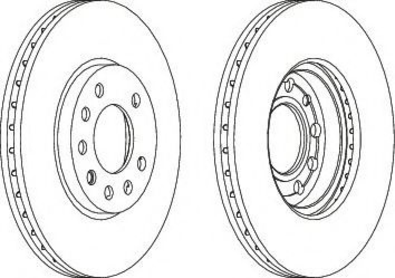 Disc frana OPEL ASTRA G Cupe (F07) (2000 - 2005) FERODO DDF1042 piesa NOUA