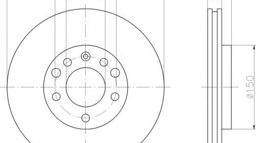 Disc frana OPEL ASTRA G Cupe (F07) (2000 - 2005) HELLA PAGID 8DD 355 106-071 piesa NOUA