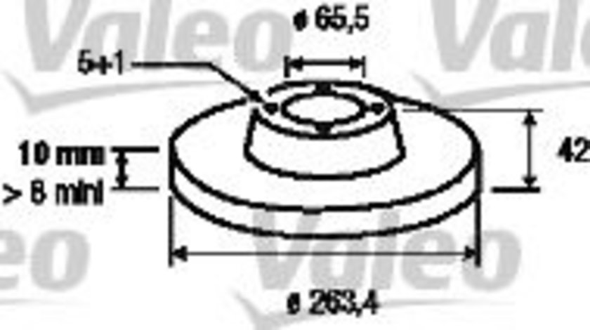 Disc frana OPEL ASTRA G Hatchback (F48, F08) (1998 - 2009) VALEO 186593 piesa NOUA
